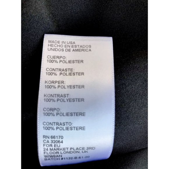 Naven by Neiman Marcus Dress Sleeveless Open Back A Line Size 6 Black And White - Picture 10 of 10